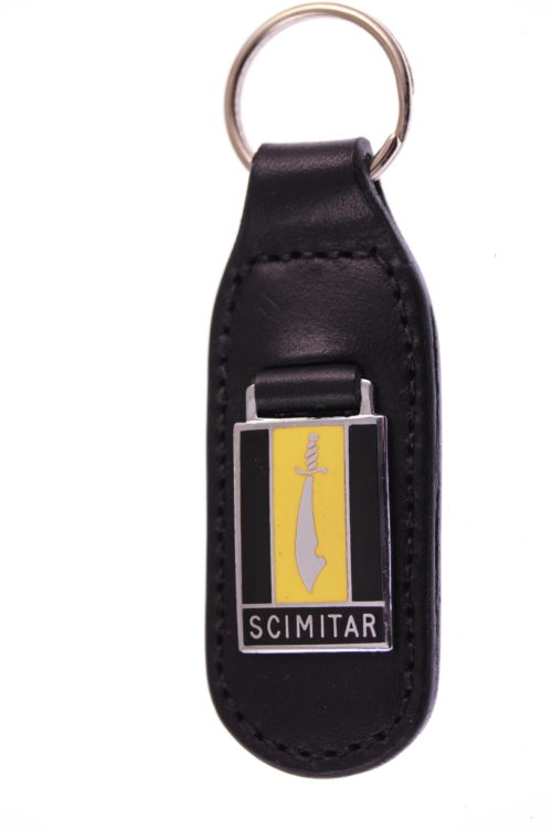 Reliant Scimitar SS1 Keyring Leatherette & Chrome Keyfob 