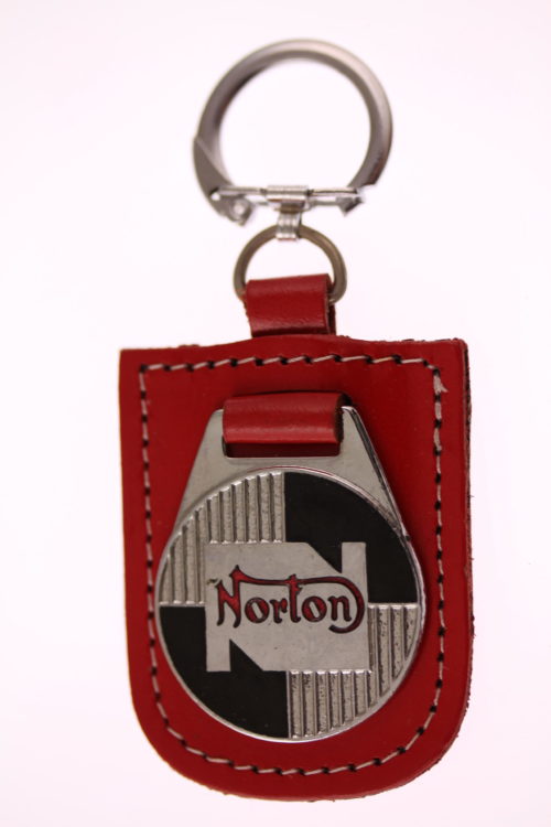 NEW Norton key ring key fob Genuine Leather 