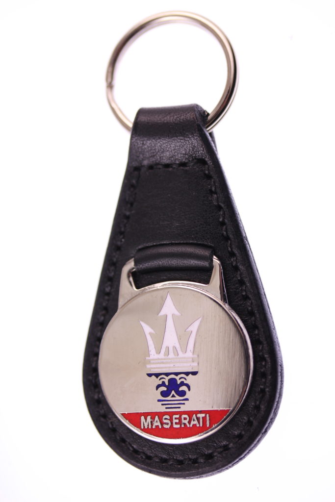 Maserati key rings – – Handmade Keyrings – Classic Leather Fobs
