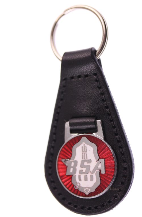 Bultaco Bultaco Keyring Key Ring badge mounted on a leather fob 