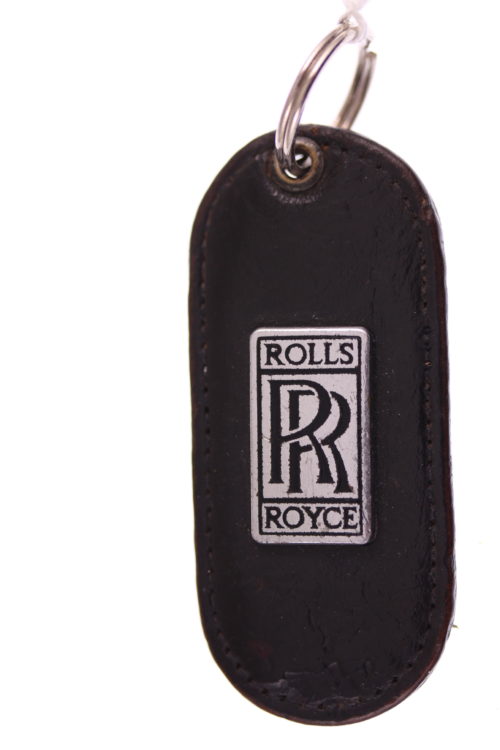Rolls Royce Key Chain OEM Rubber Rolls Royce Black Rubber Keychain Classic Ring