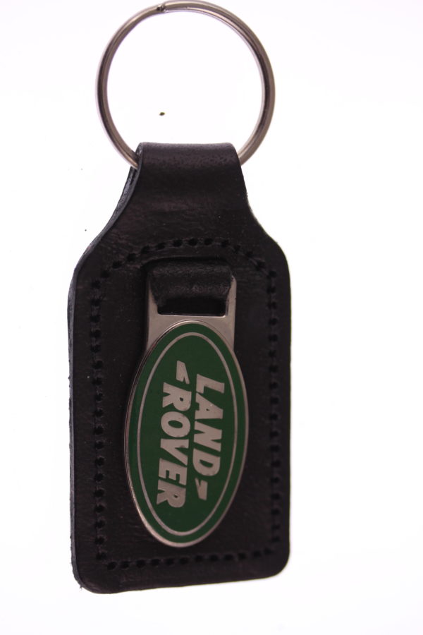 Land Rover – original new old stock 1990s keyring with genuine leather ...
